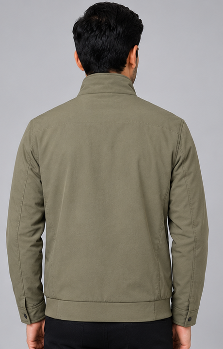 Olive men's light weight jacket