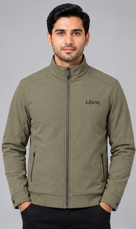 Olive men's light weight jacket
